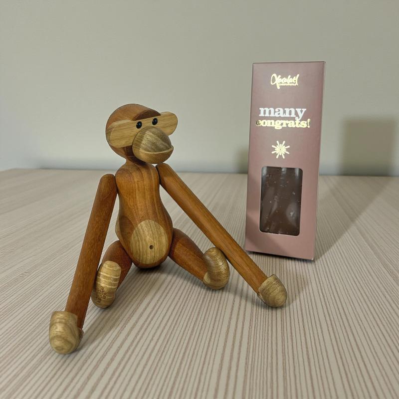 Kay Bojesen Abe med Xocolatl Chokoladebar - 1