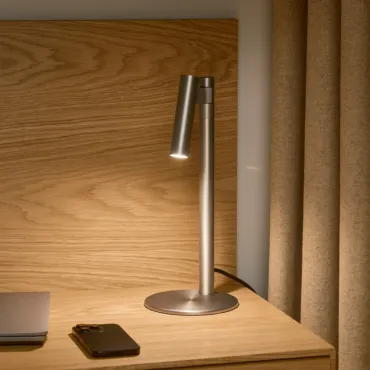 Nordlux Makoto bordlampe Satin Chrome