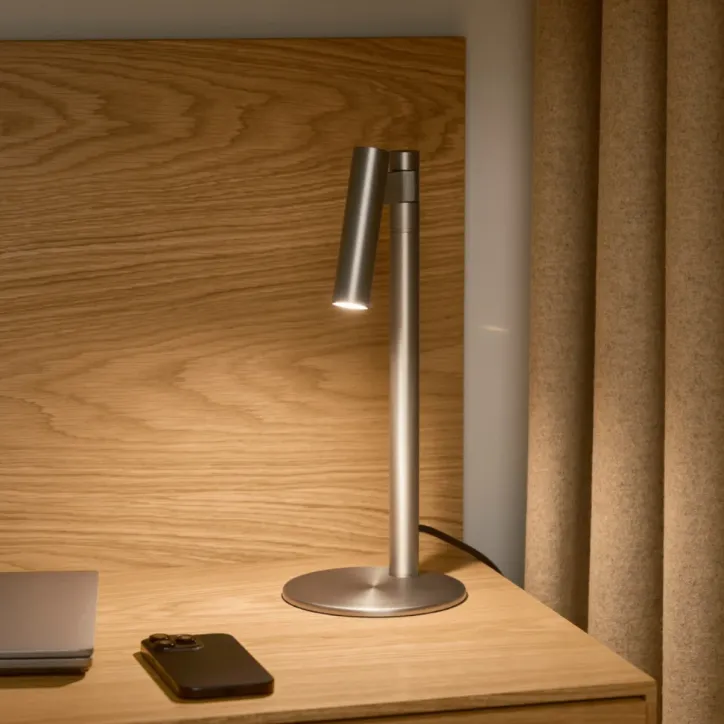 Nordlux Makoto bordlampe Satin Chrome