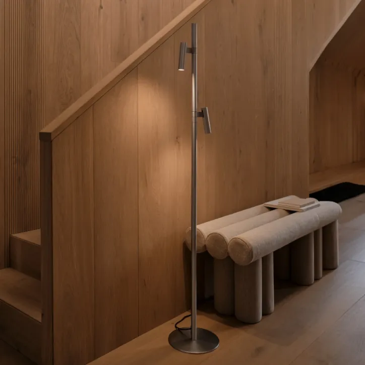 Nordlux Makoto gulvlampe i Satin Chrome - 3