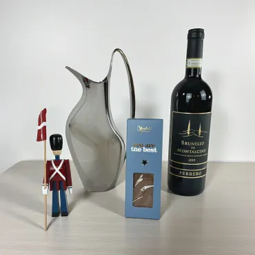 Koppel Kande 1,2 L, Fanebære, Brunello og Chokoladebar