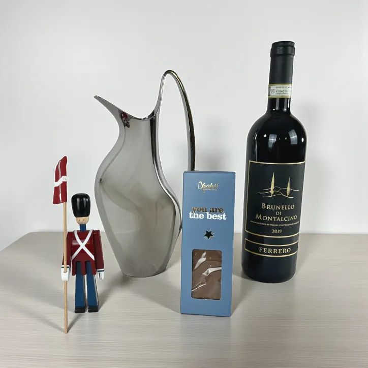 Koppel Kande 1,2 L, Fanebære, Brunello og Chokoladebar