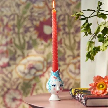 Bjørn Wiinblad titania kronelysestage H11.5 cm lys i Blå