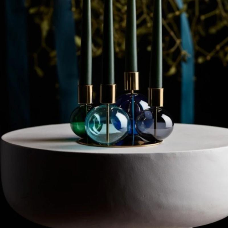 Holmegaard Bubble lysestage med Uyuni LED kronelys - 1