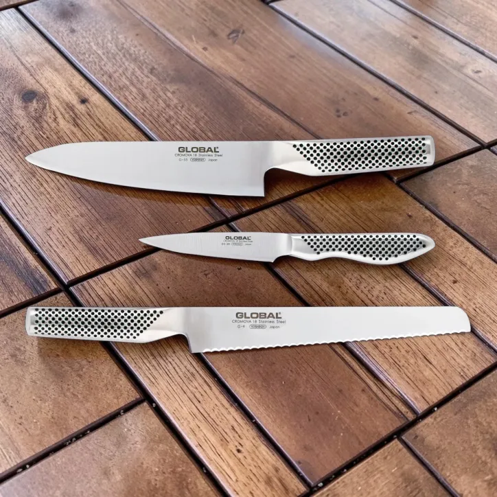 Global knivsæt á 3 dele