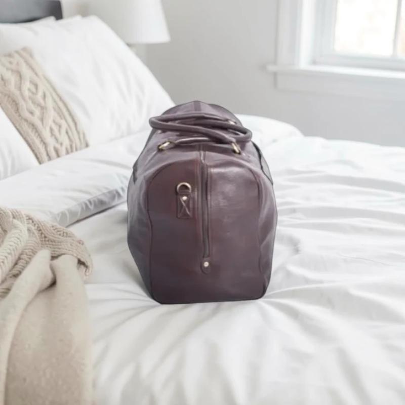 Weekendtaske vintage i brun - 2