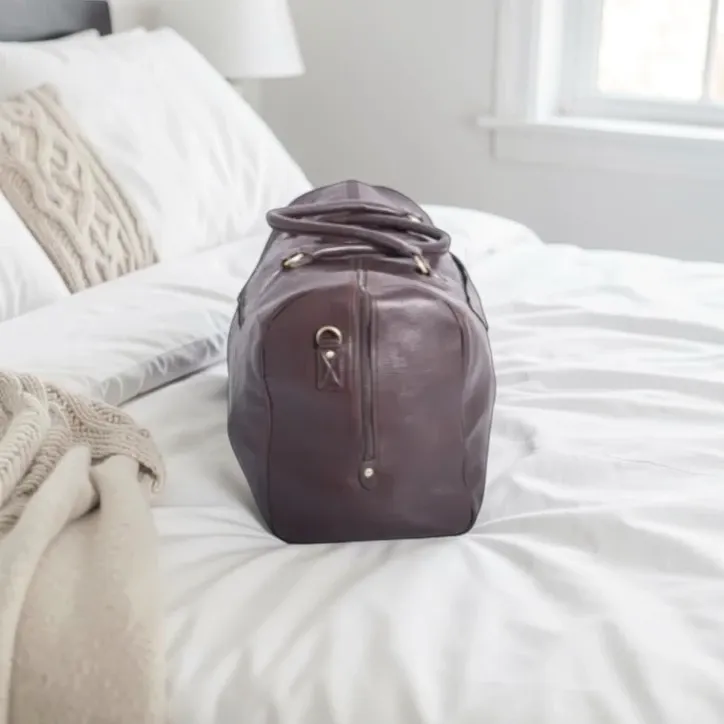 Weekendtaske vintage i brun - 2