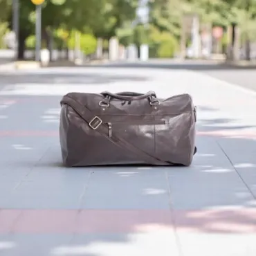 Weekendtaske vintage i brun