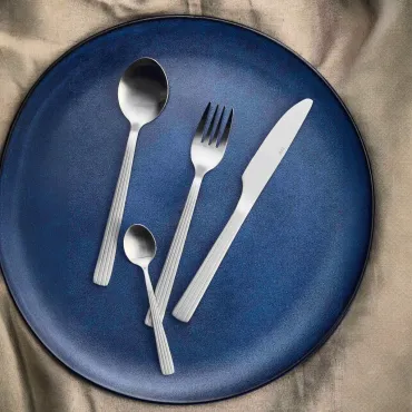 AIDA RAW cutlery matte steel bestiksæt 60 dele