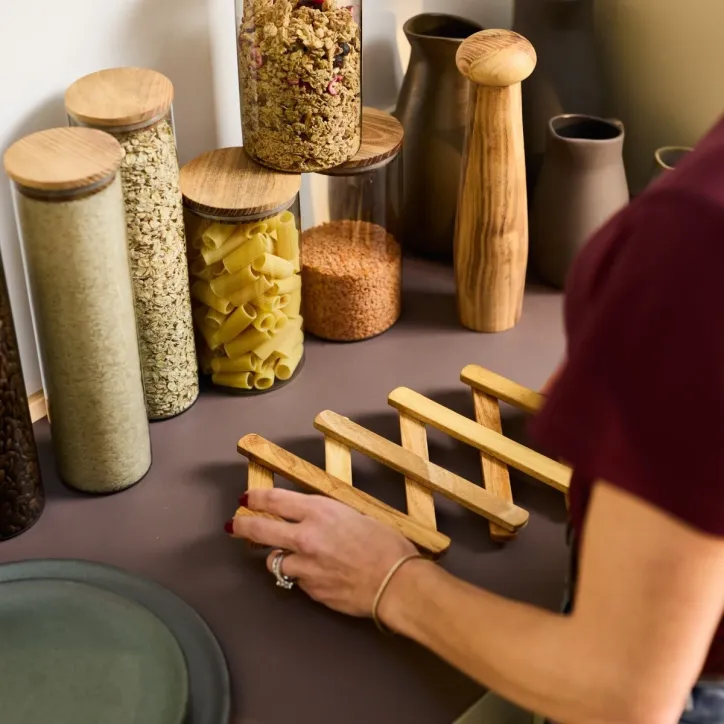 AIDA RAW teak fold-ud bordskåner 60 cm - 1