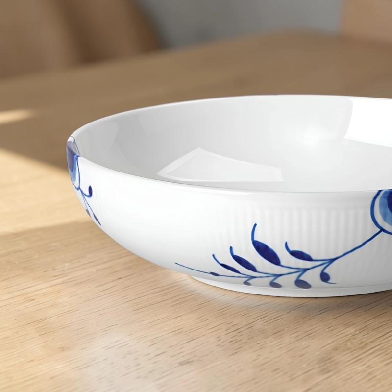 Royal Copenhagen Blå Mega Riflet skål 28 cm - 2