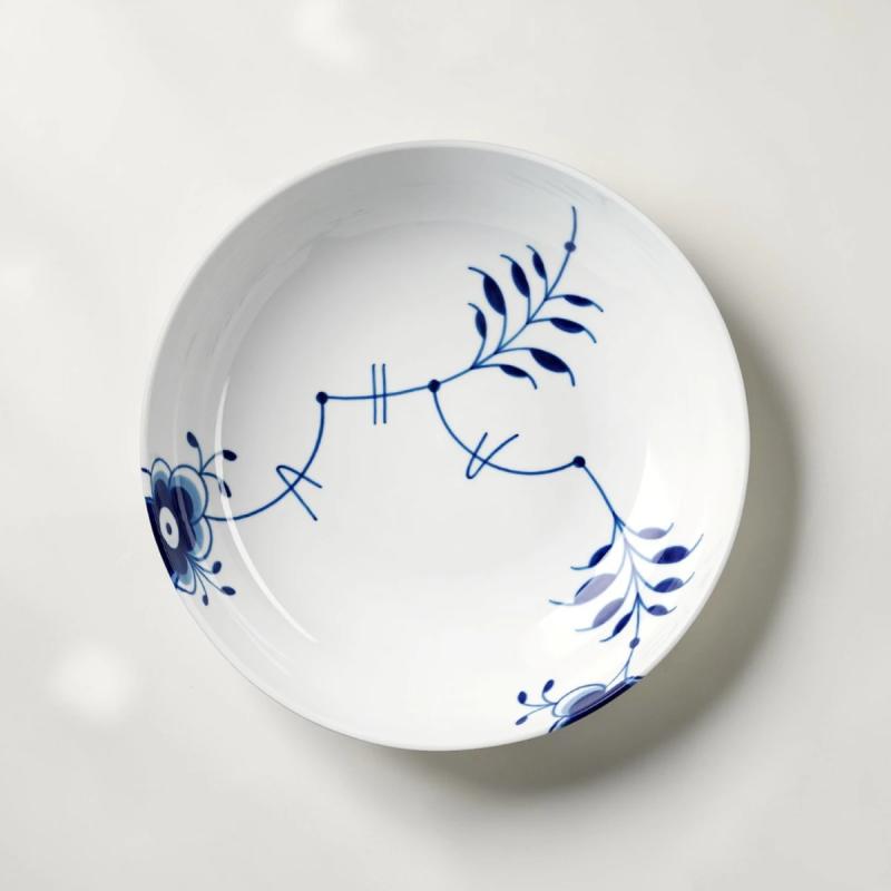 Royal Copenhagen Blå Mega Riflet skål 28 cm - 1