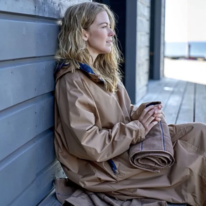 Södahl North vinterbadekåbe i Beige - 3