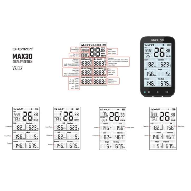 Shanren smart gps cykelcomputer - 3