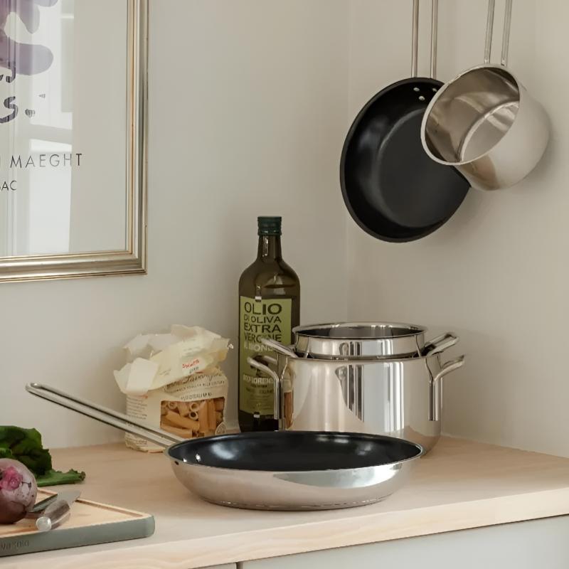 Eva Trio Stainless Steel gryde- og pandesæt 5 dele
