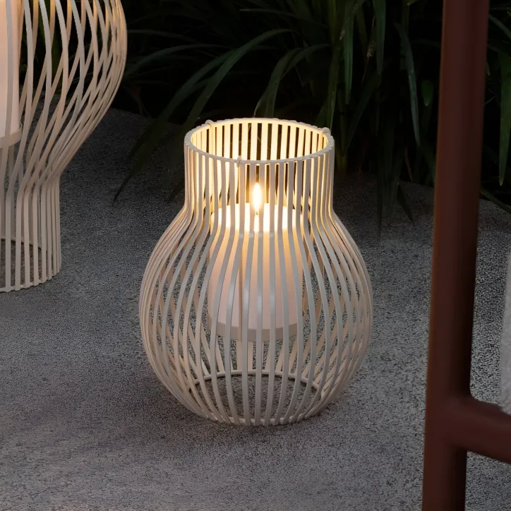 Uyuni LED lanterner sæt – small, medium og large i Lysegrå - 2