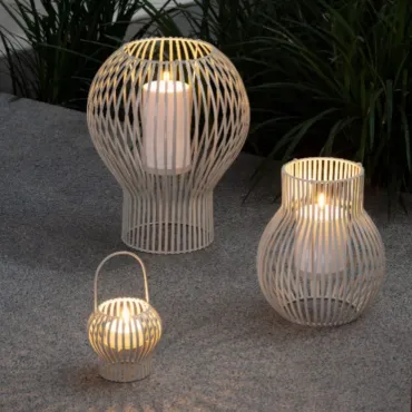 Uyuni LED lanterner sæt – small, medium og large i Lysegrå