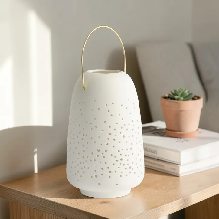 Uyuni keramik lanterner sæt – medium og large - 1