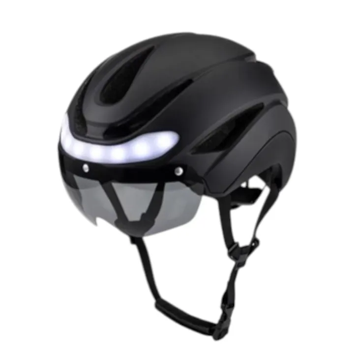 GORUNNER iBIKE cykelhjelm med LED og blinklys