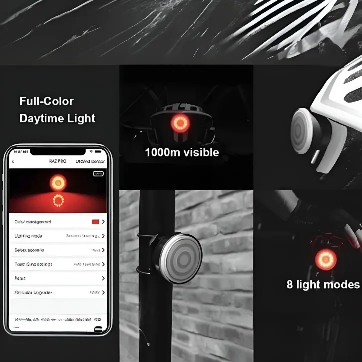 Shanren cykelcomputer og smart baglygte - 2