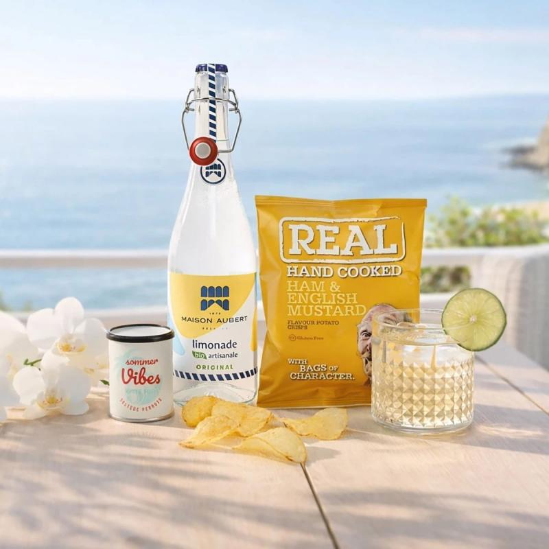 Sommerpakke uden alkohol - økologisk limonade og snacks