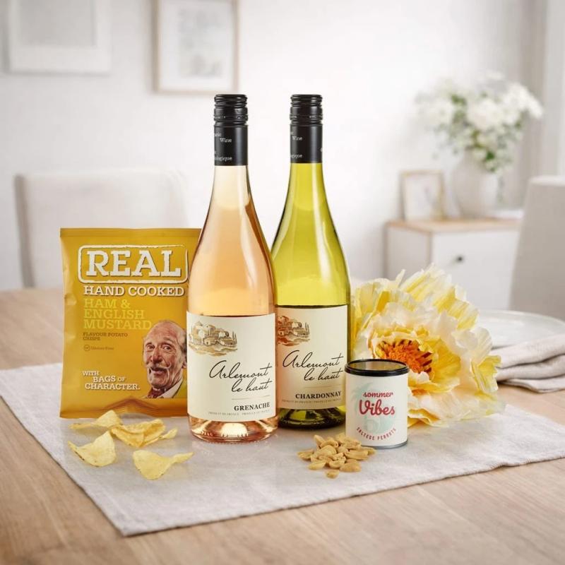 Sommerpakke vinpakken - økologisk vin og snacks