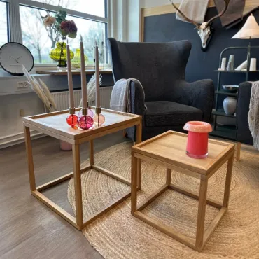 Noble Denmark Quadrato sideborde i egetræ