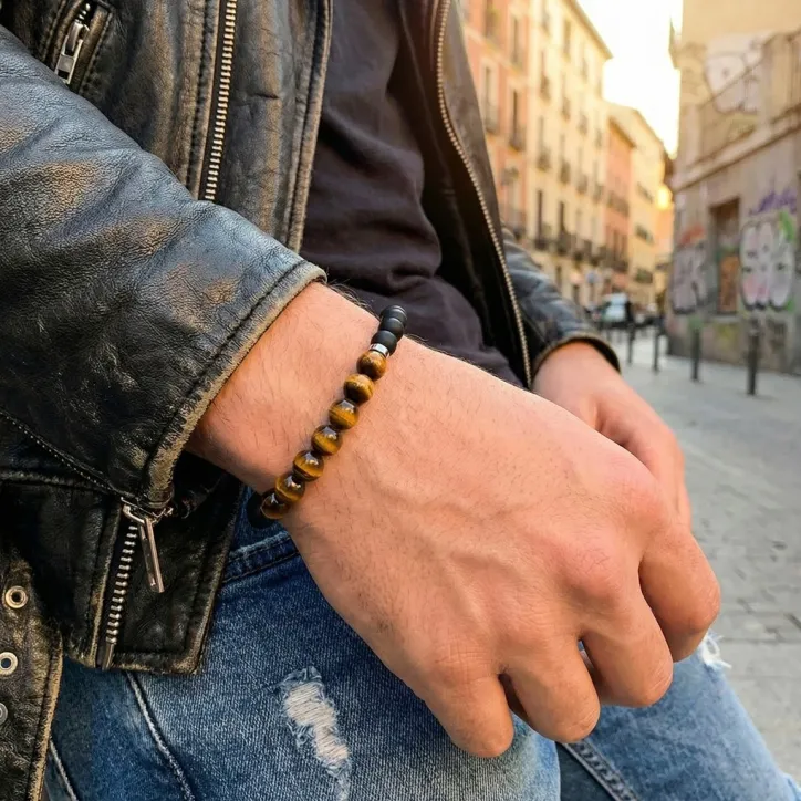 Lotus Style herrearmbånd sæt á 3 stk. - 1