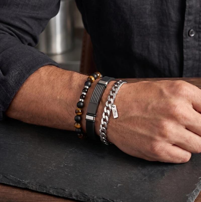 Lotus Style herrearmbånd sæt á 3 stk.