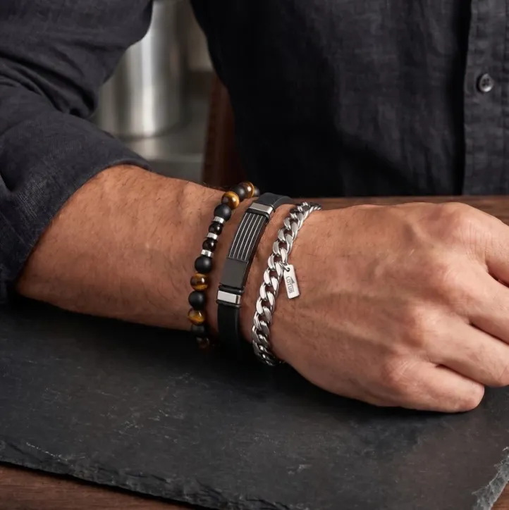 Lotus Style herrearmbånd sæt á 3 stk.