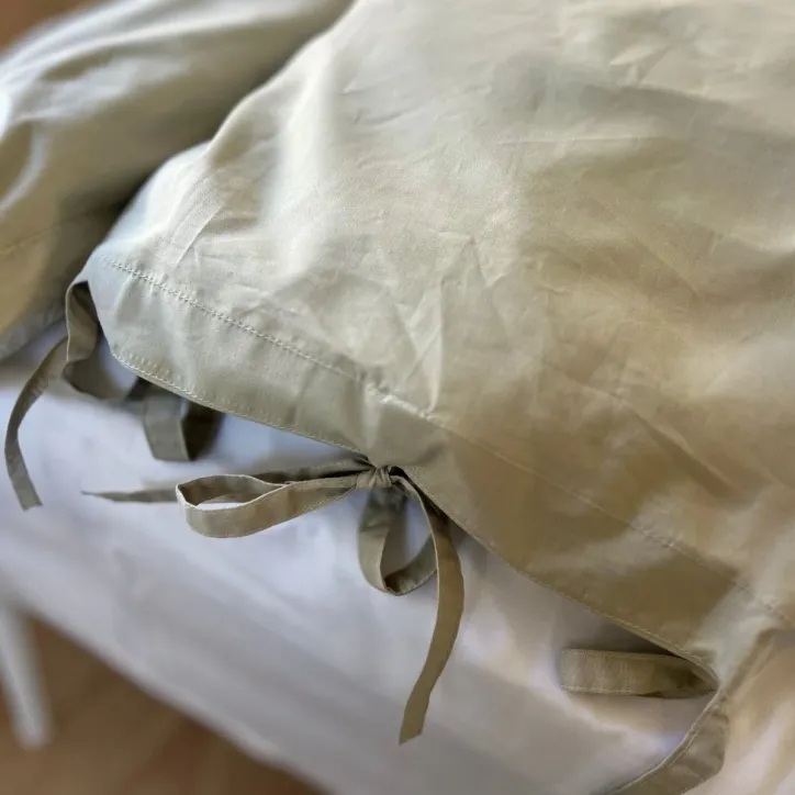 Noble Percale sengetøj i Grøn 220 cm - 1