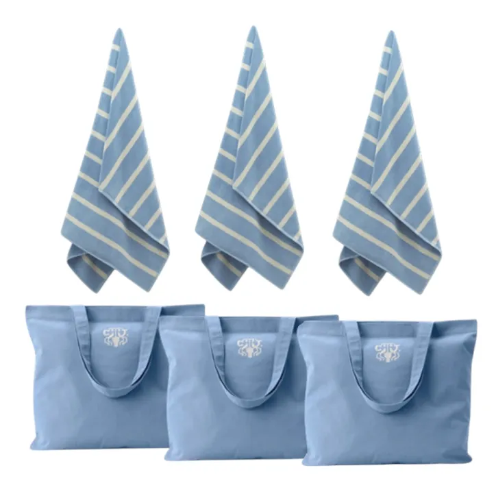 Georg Jensen Damask SEA badelagner og tote bags 3 stk. - 2