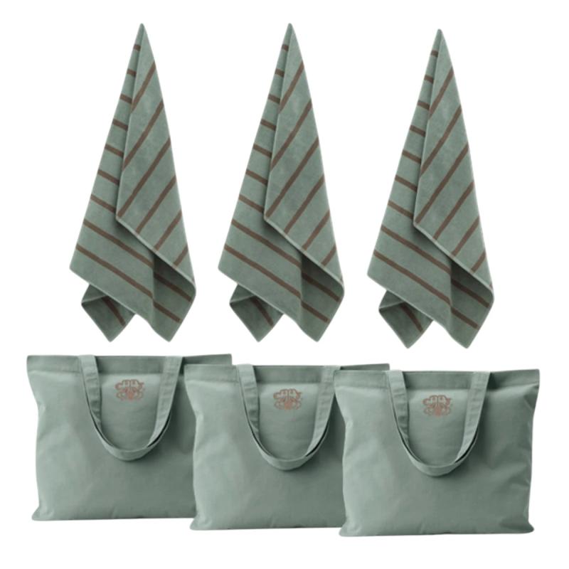 Georg Jensen Damask SEA badelagner og tote bags 3 stk. - 3