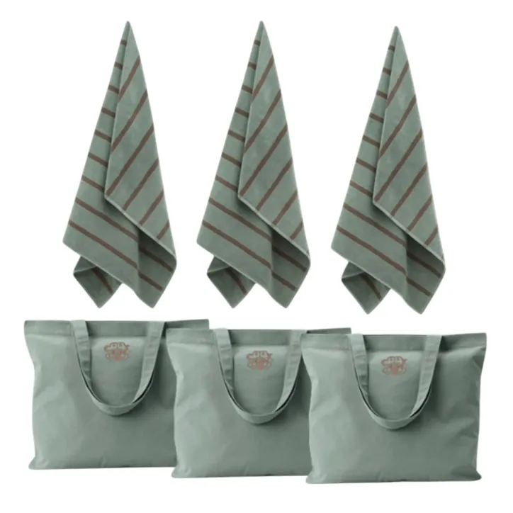 Georg Jensen Damask SEA badelagner og tote bags 3 stk. - 3