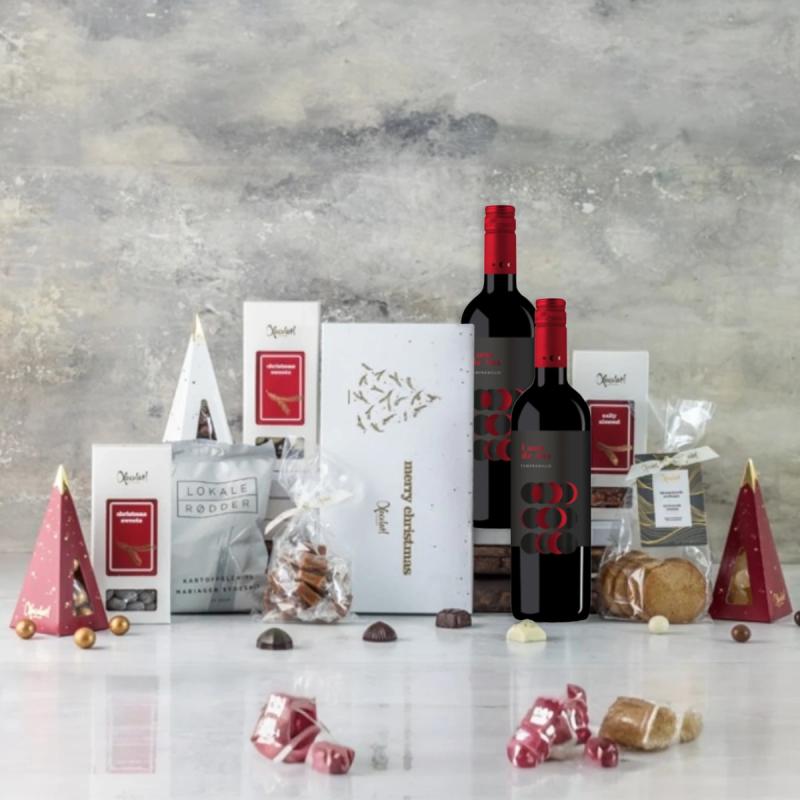 Julepakke Red med vin 3