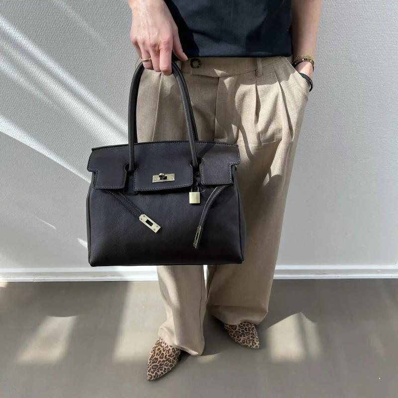 Bon Goût Vintage håndtaske i Mørkebrun - 1