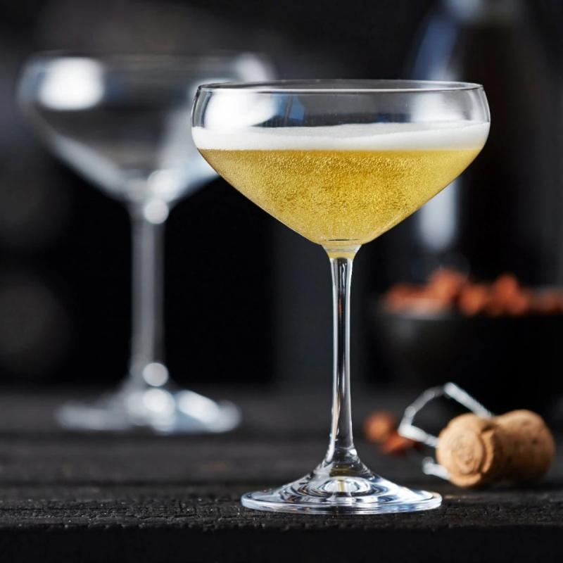 Funktion barsæt med Lyngby Glas Juvel champagneskåle 4 stk. - 2