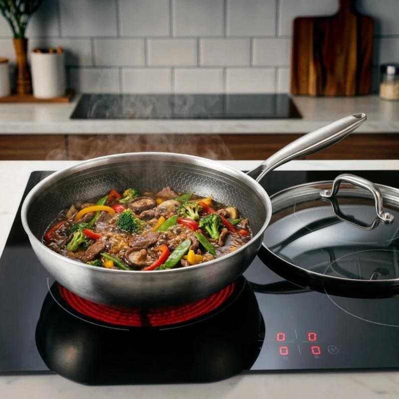 byGaard Hybrid Wok 30 cm med glaslåg - 3