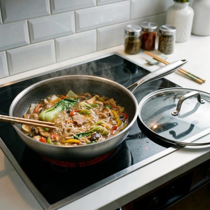 byGaard Hybrid Wok 30 cm med glaslåg - 2