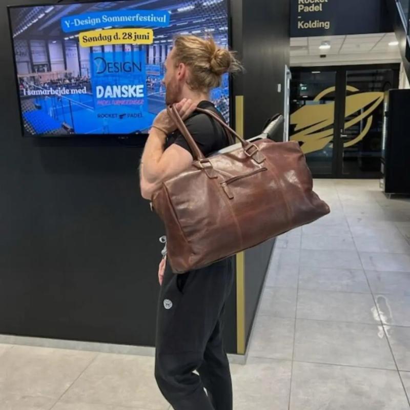 Bon Goût weekendtaske i Oily Pull Up læder - 1
