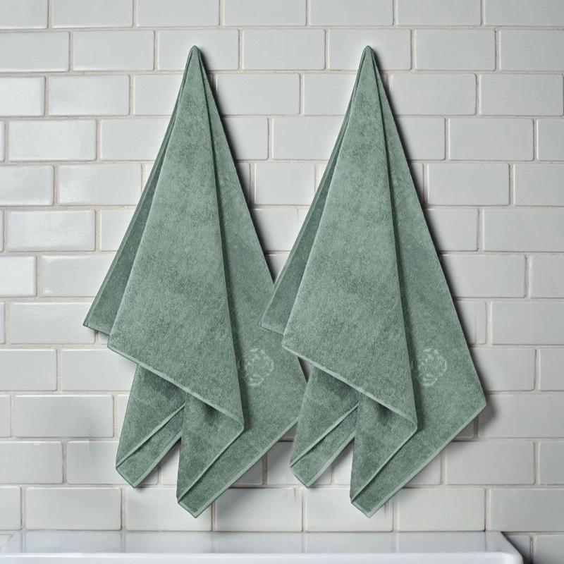 Georg Jensen Damask Terry badehåndklæder 2 stk - Sage Green