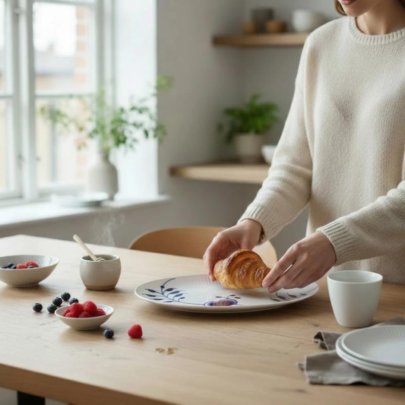 Blå mega riflet asiet 23,5 cm - 3