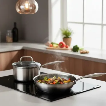 byGaard Hybrid wok og kasserolle i mat stål