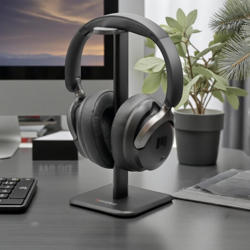 MIIEGO MOOVE 65 Headset & stander - Titanium / Dark Brown