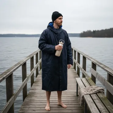 Södahl North vinterbadekåbe med AYA&IDA Sports Bottle