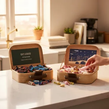 Gavekuffert med julemix eller miniarturemix