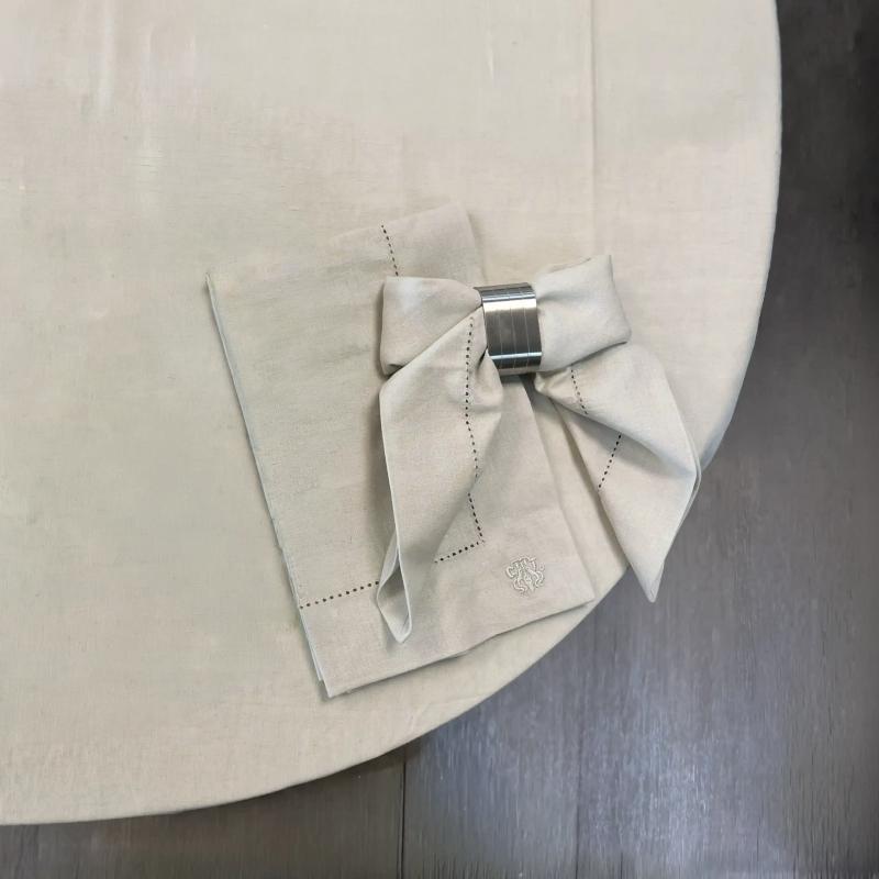Georg Jensen Damask Picot dug, servietter & AIDA servietringe