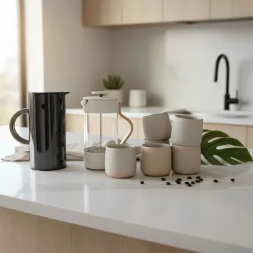 Stelton EM77 mini elkedel og Emma kaffesæt