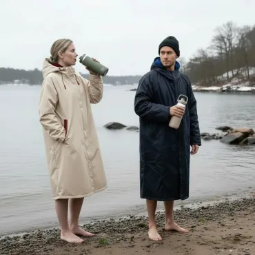 Södahl North vinterbadekåbe med AYA&IDA termoflaske