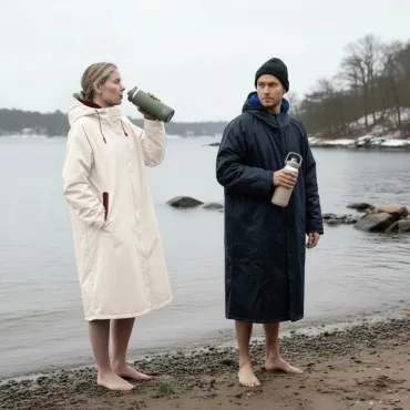 Södahl North vinterbadekåbe med AYA&IDA Sports Bottle